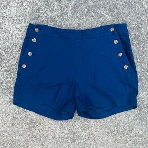 NWT Banana Republic Navy Blue Button Shorts, Size 8